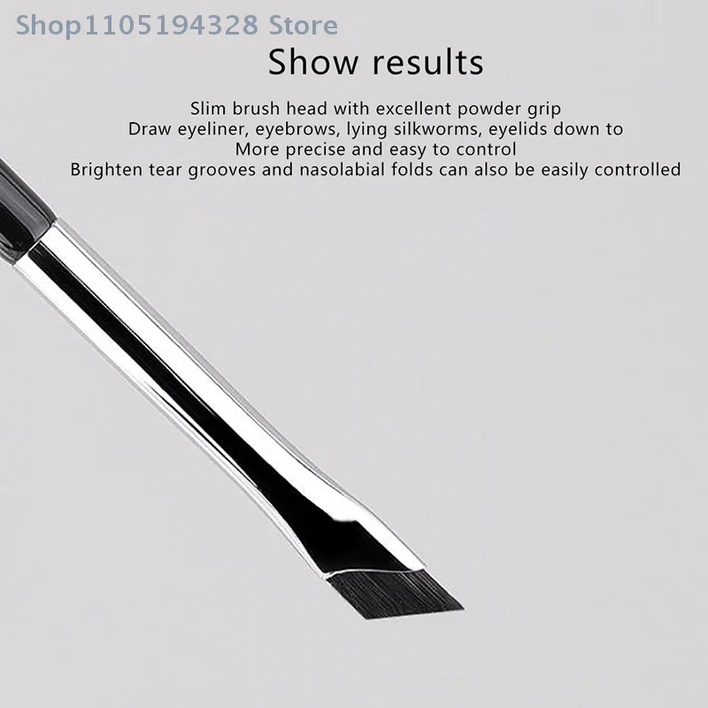 [MP] Ulepszony pędzel do eyelinera w kształcie ostrza, ultracienki, z cienkim kątem, płaski pędzel do brwi, pędzel do nakładania pod oczy, precyzyjny pędzel do detali.