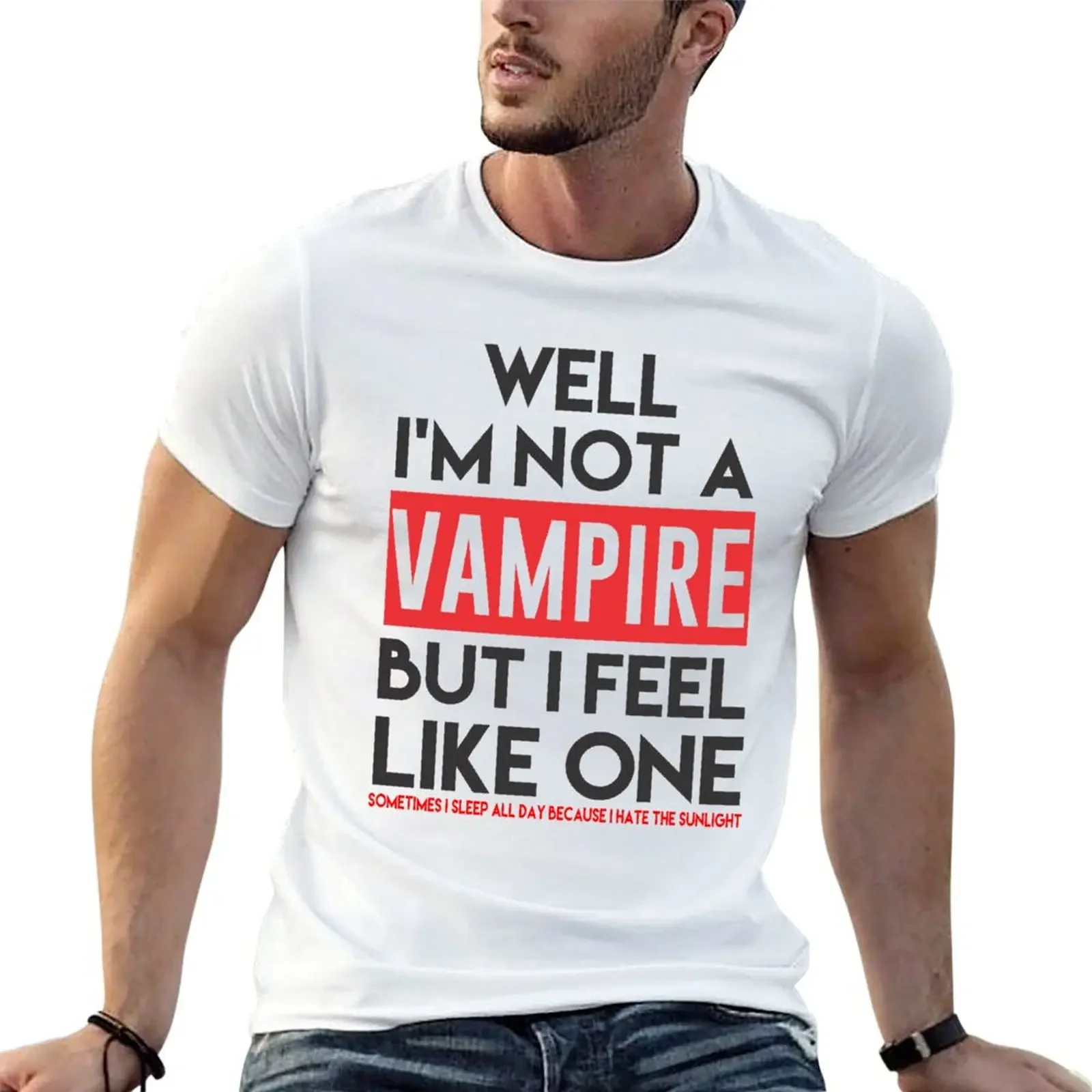 

Falling In Reverse - I'm Not A Vampire T-Shirt cute tops quick drying aesthetic clothes mens graphic t-shirts funny