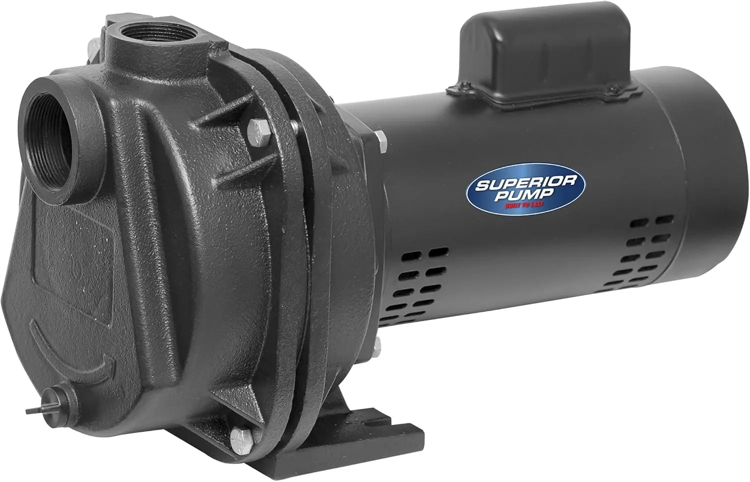 

96220 2 HP Cast Iron Lawn Irrigation Pump, Black High Capacity 2 HP Pump Dual Voltage Motor 115 or 230 Volts