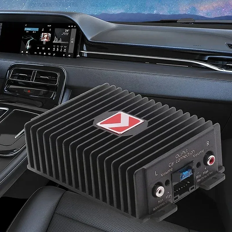 Amplificatore di potenza per auto Hi-Fi Booster Audio Processori audio digitali 4 * 80W per altoparlante Android Subwoofer Power Car Radio Stereo