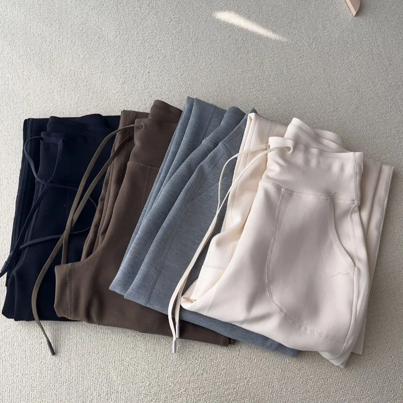 

Брюки женские прямые свободные из модала с высокой талией, весна-лето 2026, повседневные, с эффектом «второй кожи», комфортные