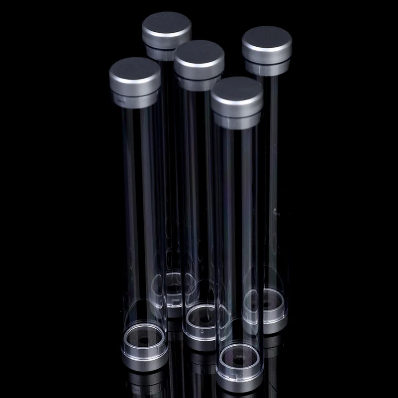 Kristall transparente Kunststoff Stift Box Geschenk box Metall Stift Box transparente Stift Fall