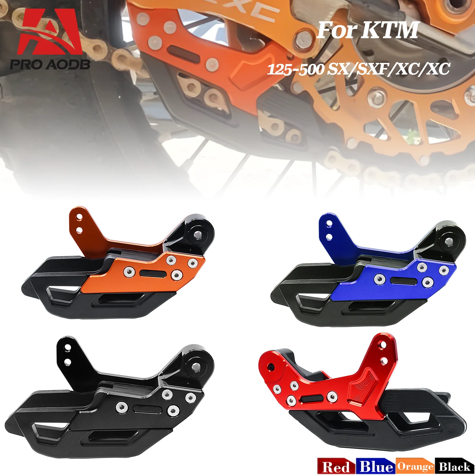 Motorcycle CNC Chain Guide Guard For Husqvarna GASGAS Husky Husaberg KTM SX SXF XC XCF EXC EXCF XCW XCFW 125-500 TPI 2008-2022