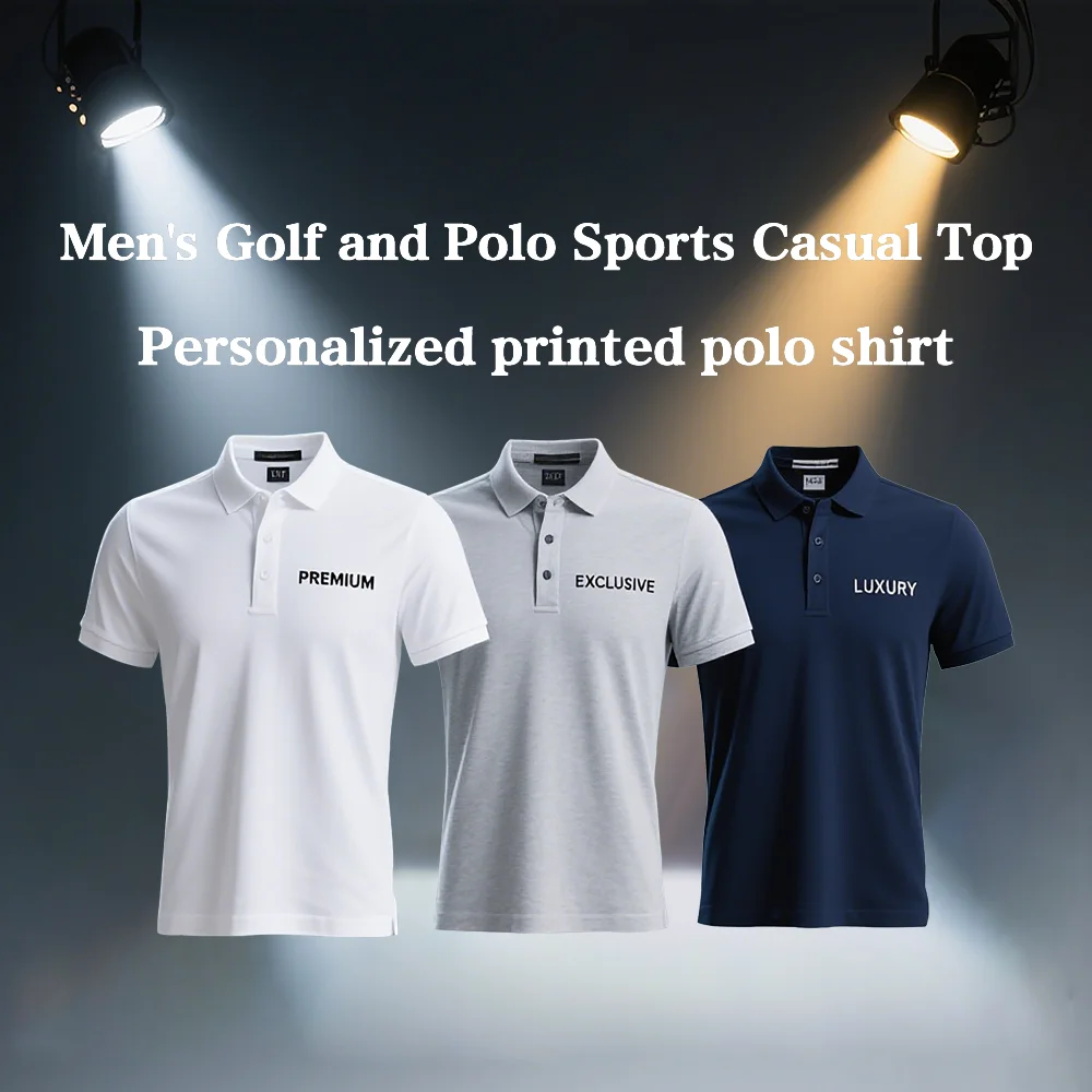 Breathable Casual Men's And Women's Short Sleeve Polo Shirts Customized Printed Logos Summer T-shirts Personalized Design Tops