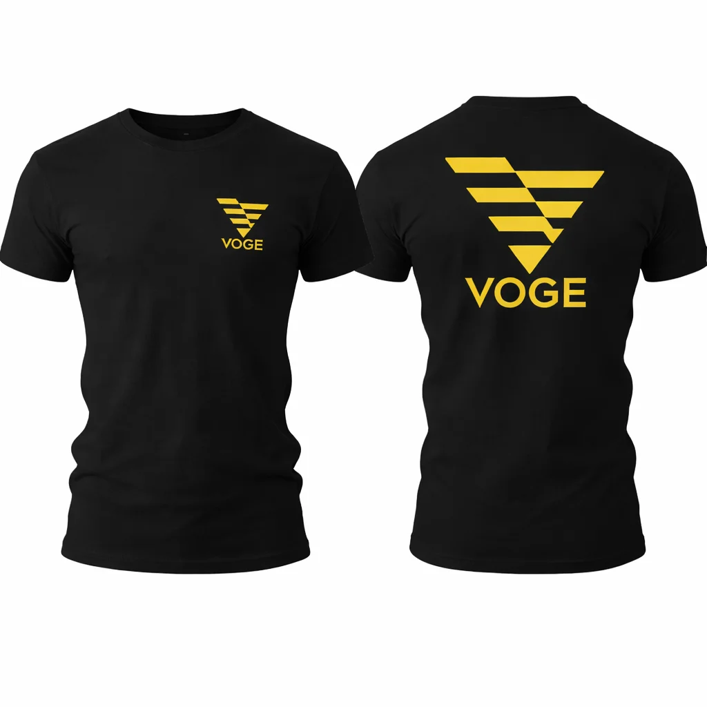 

Новая летняя футболка из премиального хлопка с графическим принтом VOGE Motorcycle Moto Rider, повседневная дышащая спортивная одежда для байкеров, верхняя одежда для активного отдыха