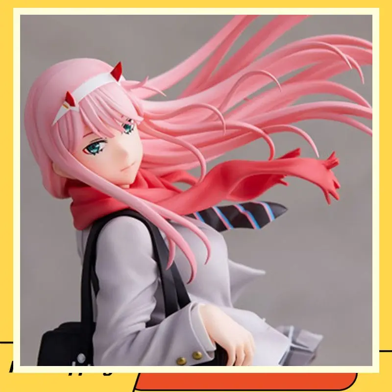 

Коллекционная фигурка Zero Two из ПВХ в униформе из аниме Darling In The Franxx, с рюкзаком, для взрослых и детей, подарок для фанатов аниме