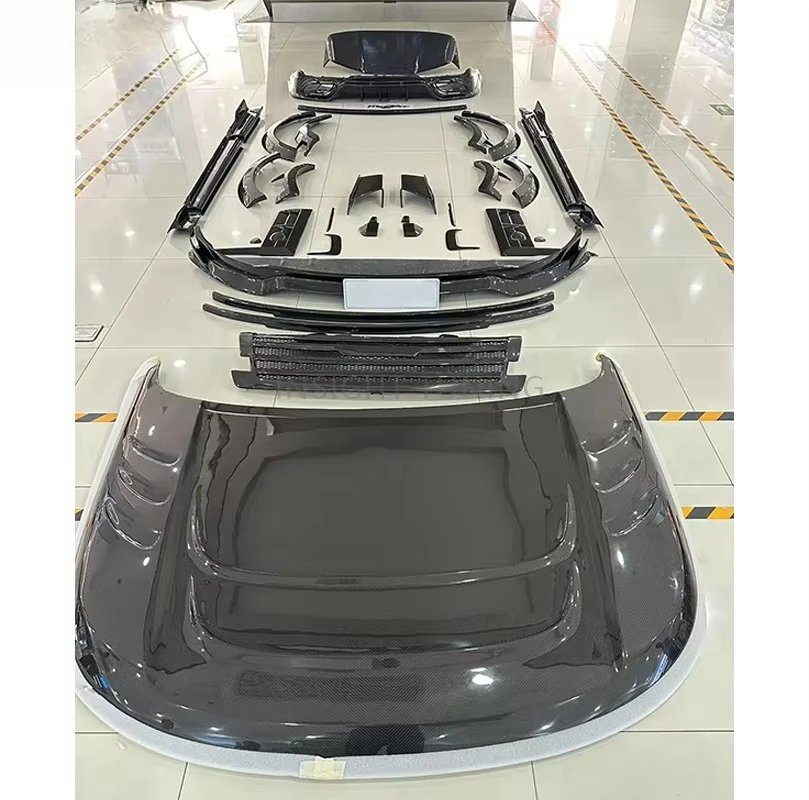 New Arrival Dry Carbon Bumper Lip Fender Flare Side Skirt Hood to MSY Style Bodykit for Range Rover Vogue 2024 Body Kit