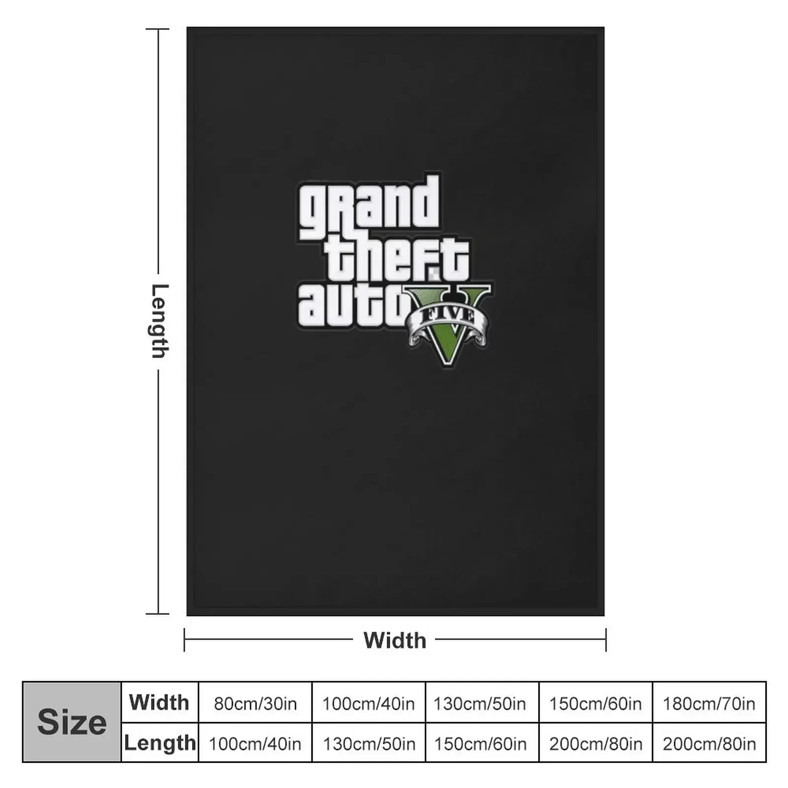 gta5 logo Classic T-Shirt Throw Blanket funny gift for babies Blankets