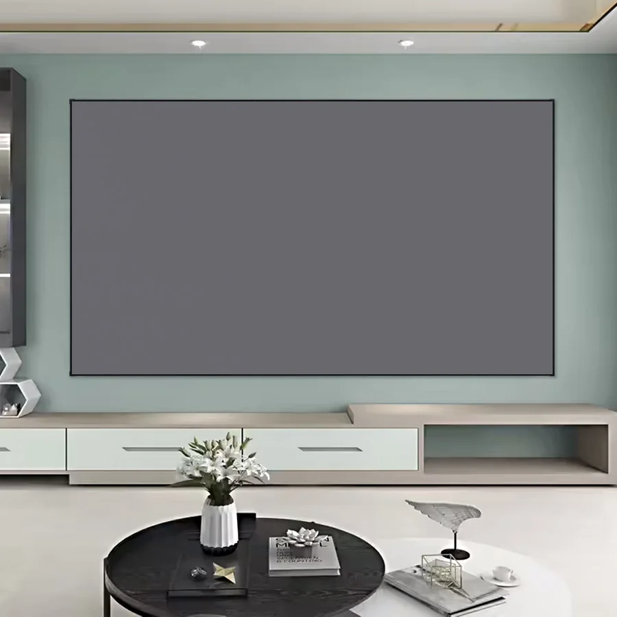 

New Listing ALR Black Diamond 100 120 130 150 160 180 200 220 Inch 16:9 Wide frame 7mm Fixed frame Projector Projection Screen