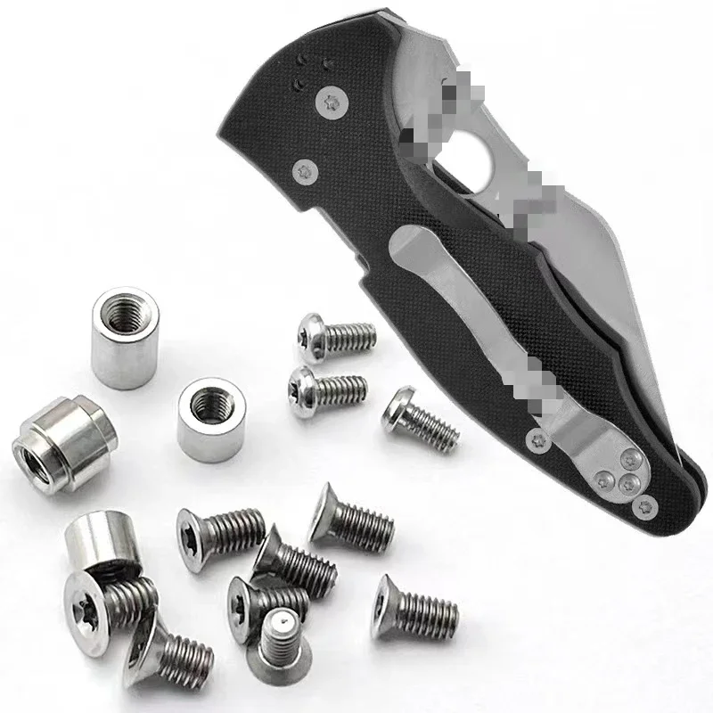 1 Set Titanium Alloy Screws for Spyderco C85 Yojimbo 2 Folding Knife