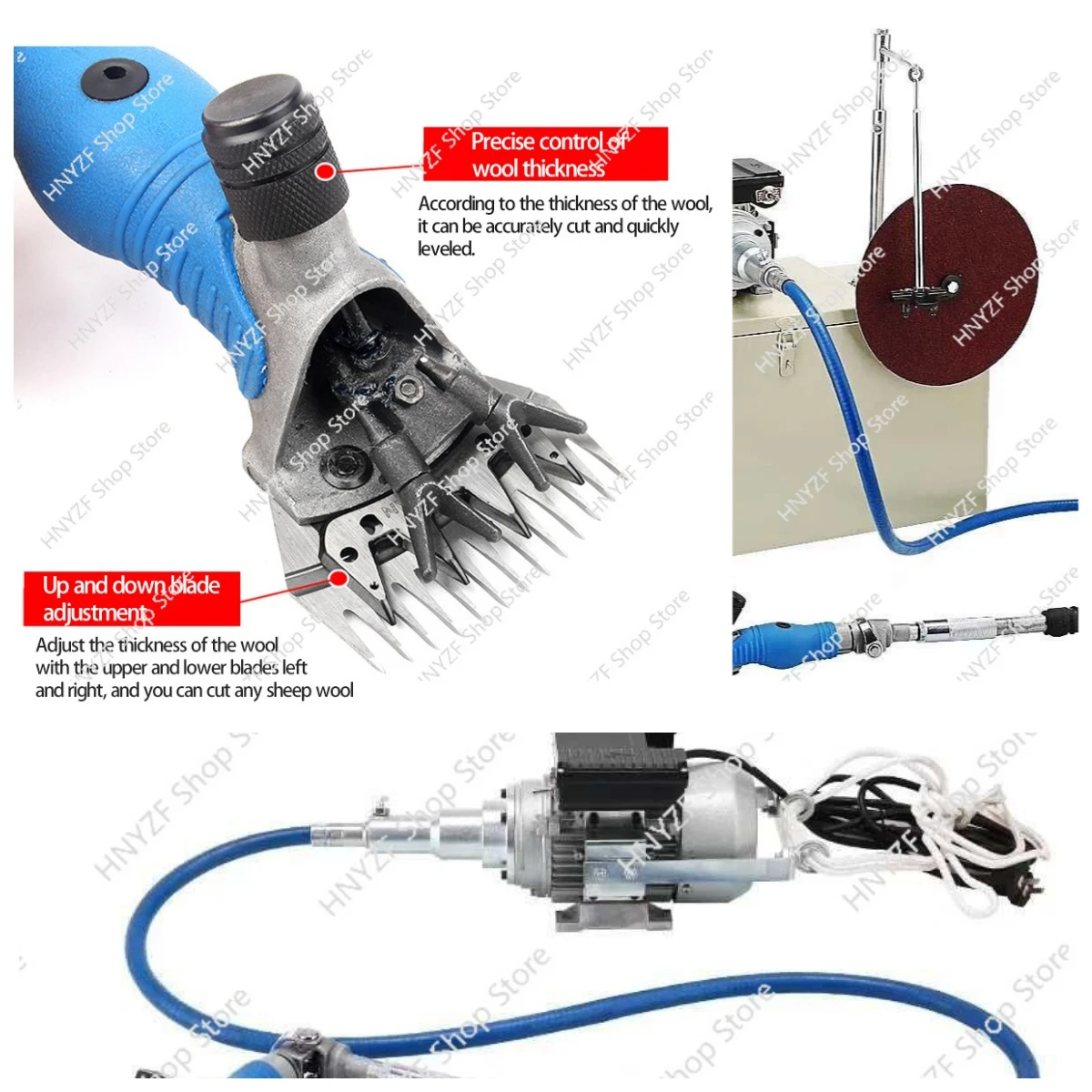 

Electric Wool Shears Flexible Shaft Shears Electric High-Power Electric Clippers Shaving Sheep And Grinding Blades
