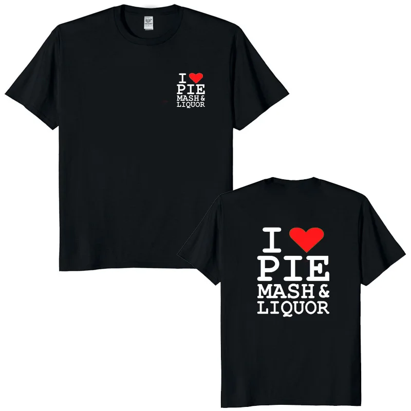 Unisex Classic British Cuisine Tee London Pie Mash Liquor Fan Gift Casual Retro Streetwear Top