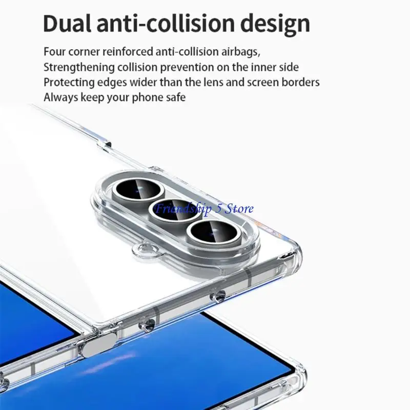 T8WC Full Coverage Shell Phone Case for for S25 Series Shockproof Case Improved Lens Guard