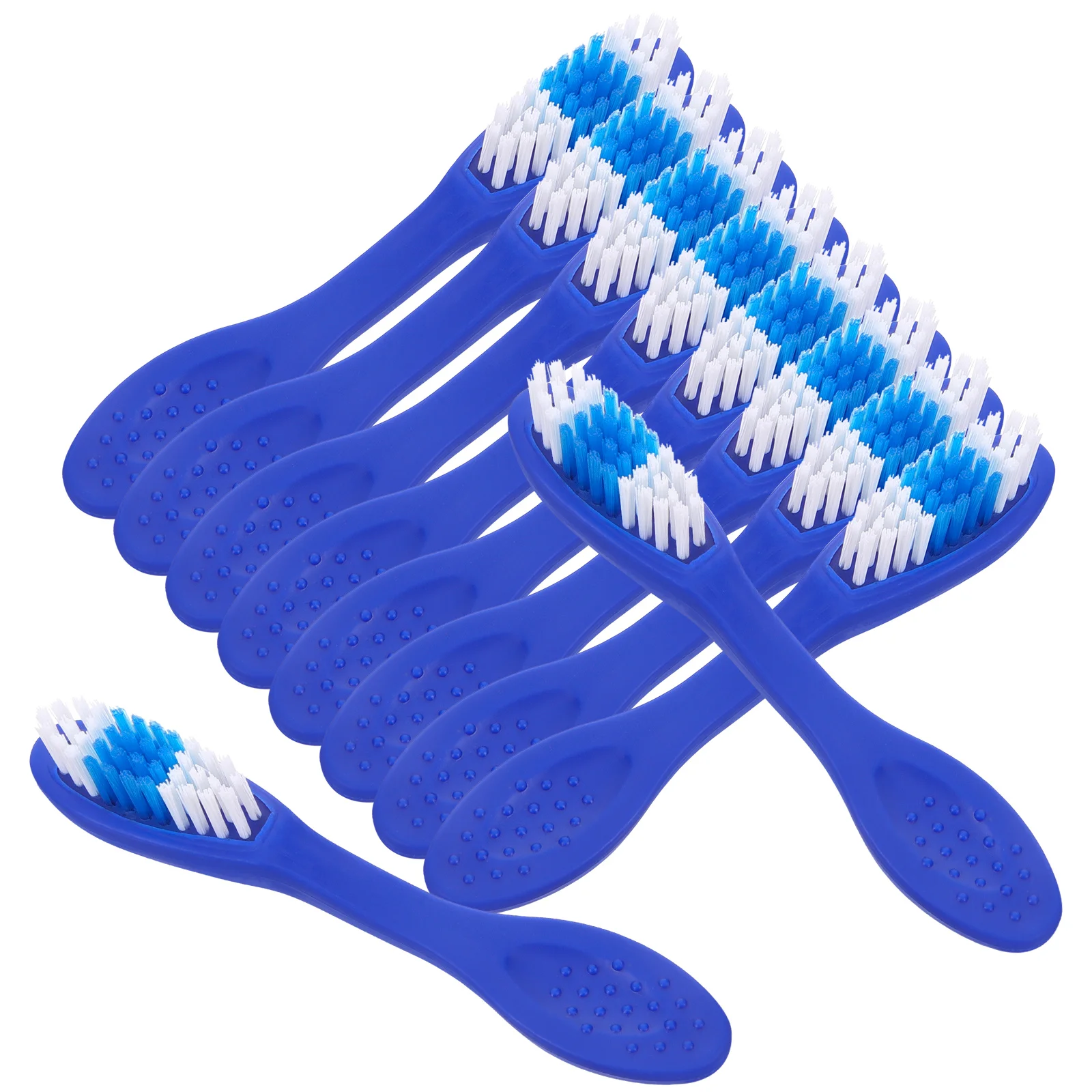 10 Pcs Tuft Toothbrush Prison Use Small Short Handle Nylon Portable Toothbrushes Travel