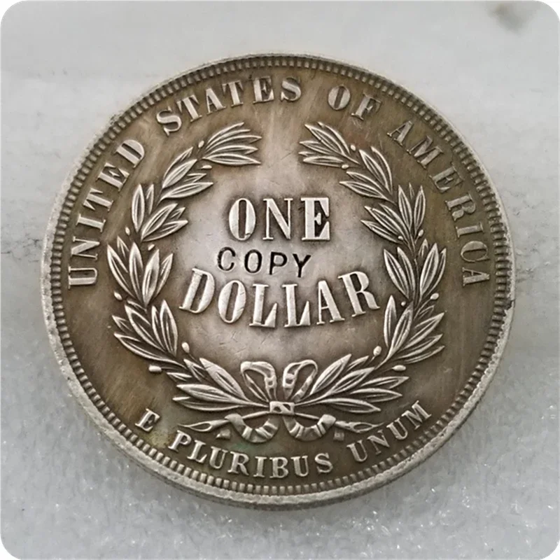 COPY REPLICA 1876 $1 Sailor Head Dollar, Judd-1458, Pollock-1608, Likely Unique COPYChallenge Pocket Coins Christmas Gifts