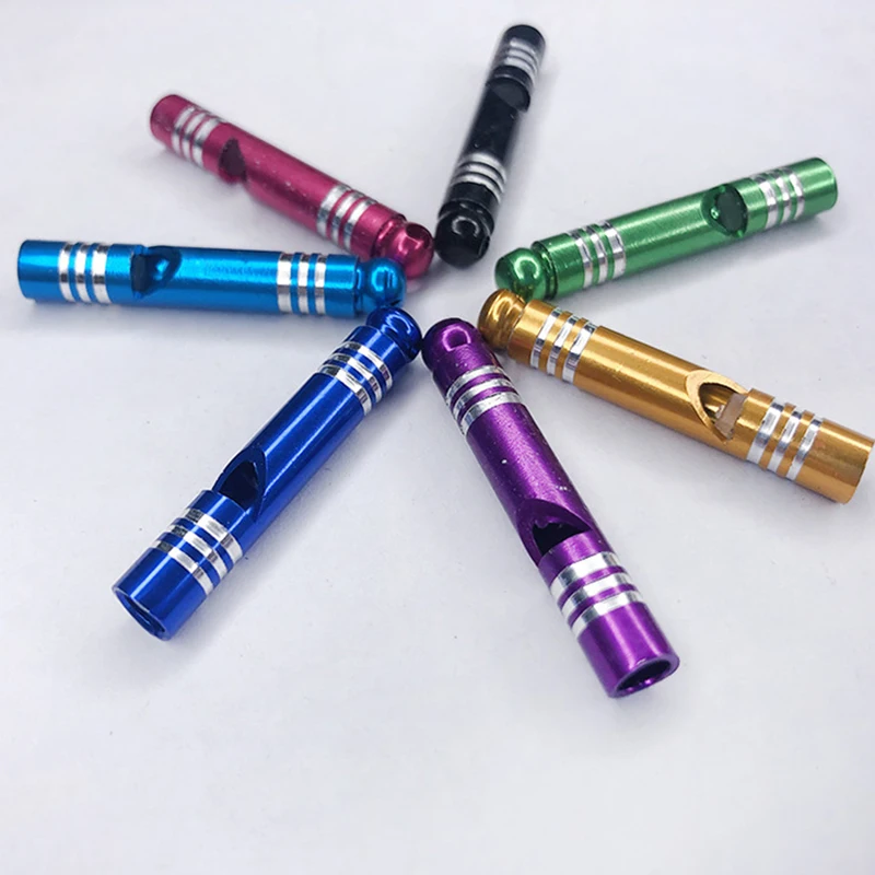 Outdoor Tools Training Whistle Camping Hiking Multifunctional Aluminum Emergency Survival Whistle Portable Keychain