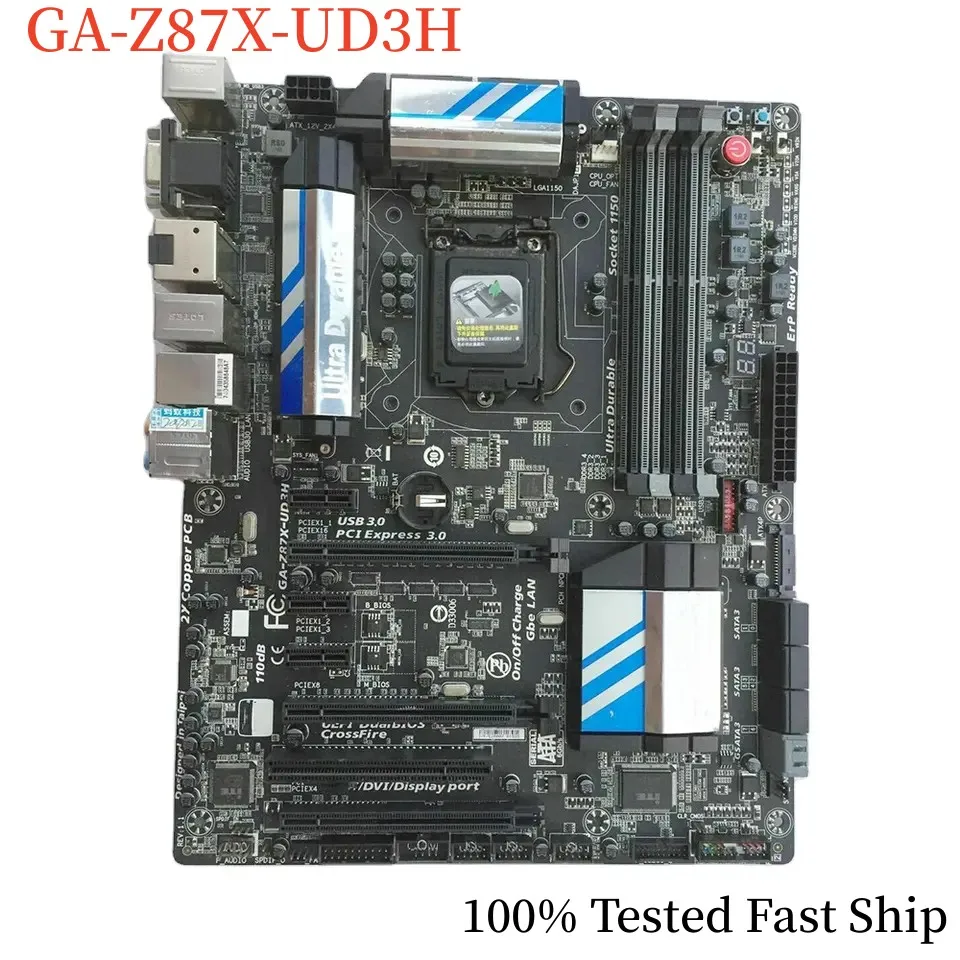 

For Gigabyte GA-Z87X-UD3H Motherboard Z87 32G LGA 1150 DDR3 USB3.0 ATX Mainboard 100% Tested Fast Ship