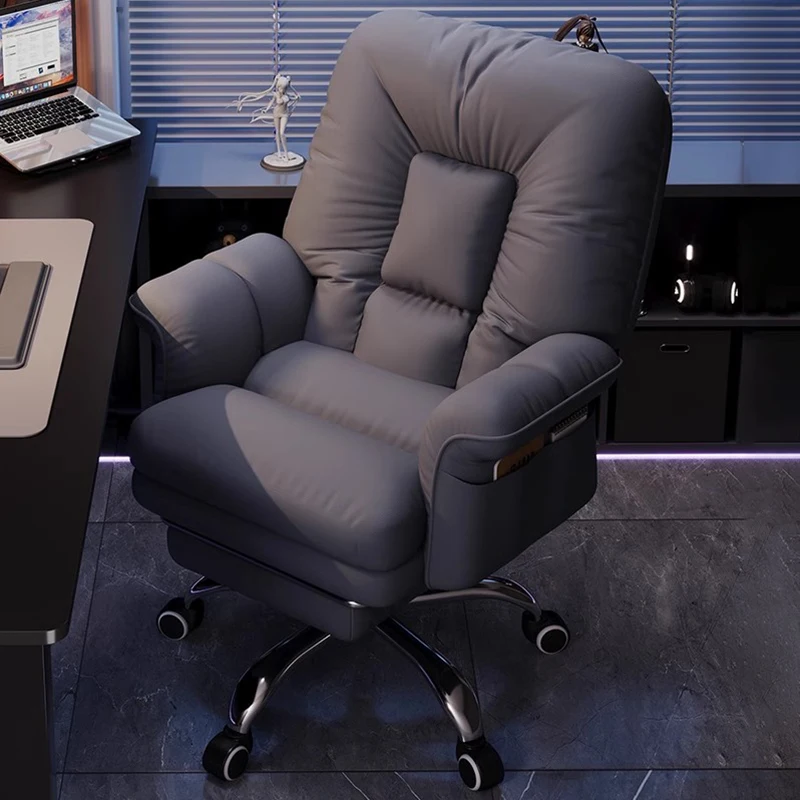 Luxury Black Office Chair Minimalist Aesthetic Large Arm Gaming Chair Premium Swivel Cadeira De Escritorios Office Furniture