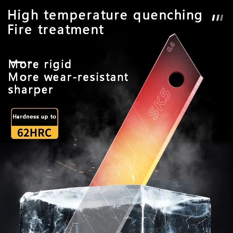 Nowe zagęszczone ostrze, duże ostrze artystyczne 18 mm, ostre ostrze do cięcia papieru