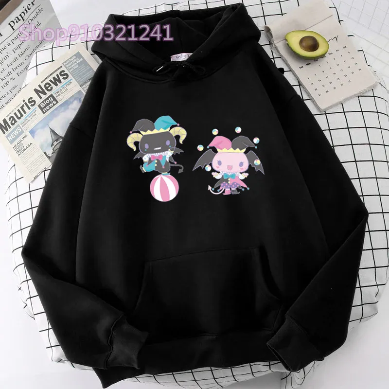 Moletom de canela kawaii feminino, moletom feminino, anime japonês, tops femininos, moletom casual de manga longa, roupas grandes