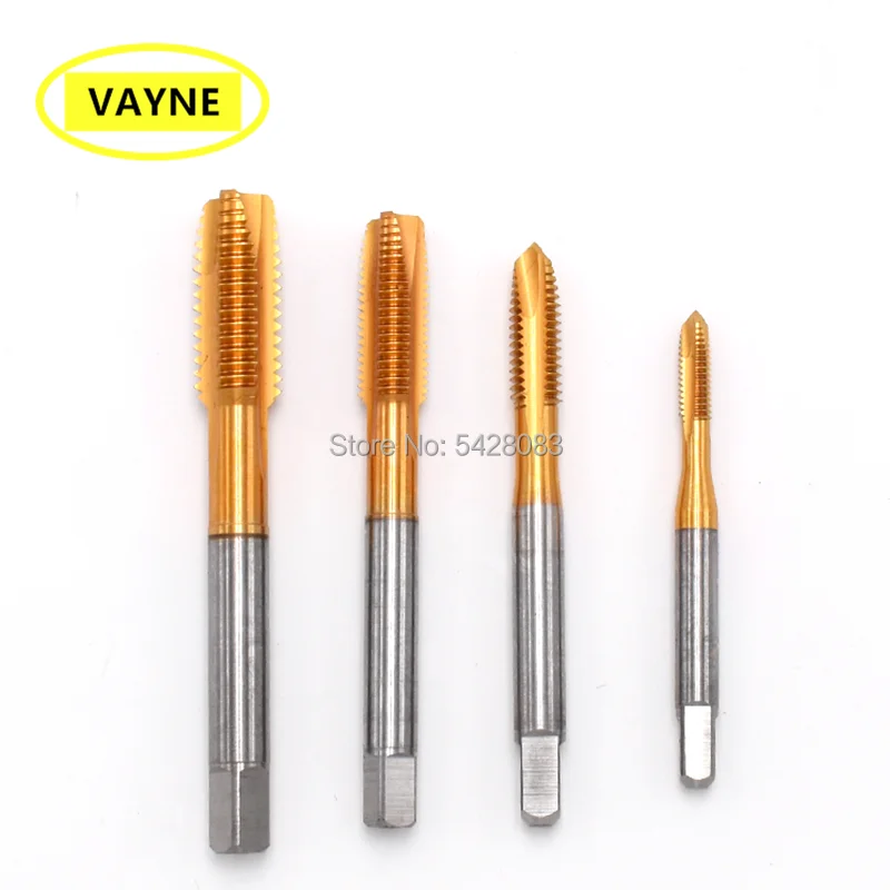 VAYNE HSSE British system rubinetti a punta a spirale rivestimento in stagno BSW1/8-40 3/16/70-24 3/16/90-32 5/32/90-24 7/32/90-32 7/32/70-20 1/4/90-18