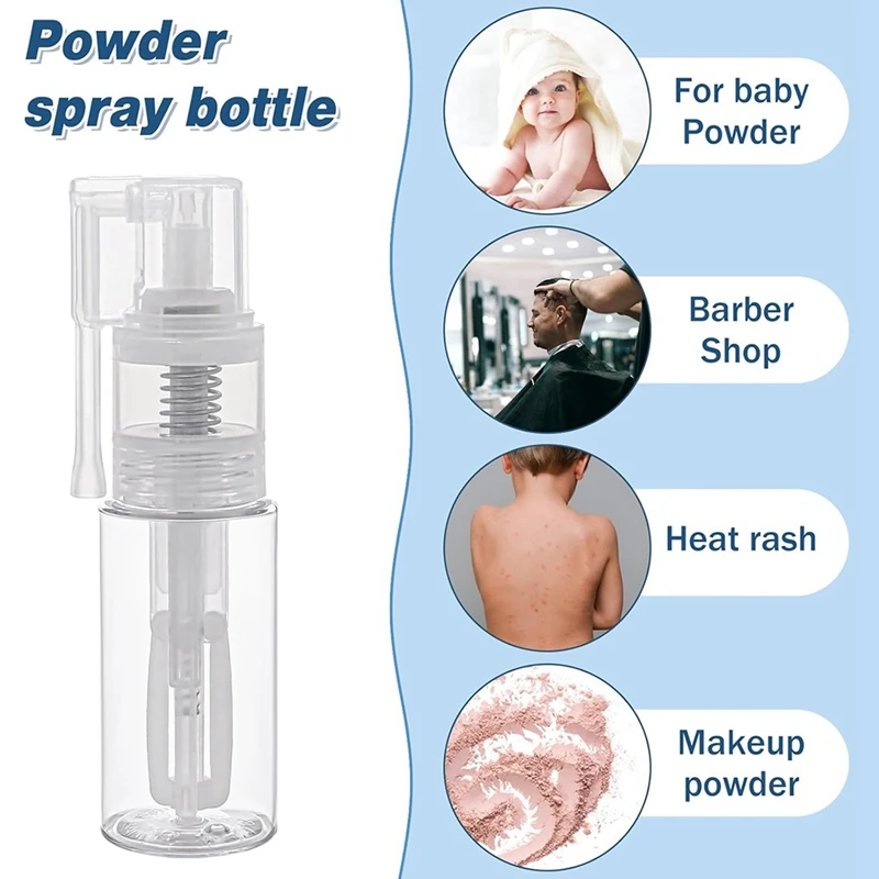 シラミ-透明なグリッタースプレー,多目的スプレーボトル,プラスチックスプレーボトル,50ml, 2個