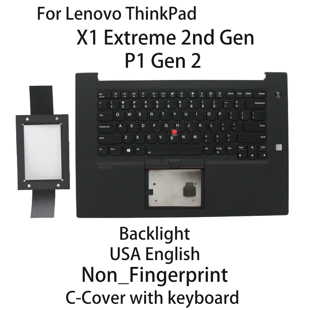 New For Lenovo P1 Gen2 X1 Extreme 2nd Gen keyboard USA English Backlight Non_Fingerprint 5M10W78862 02HM971 5M10W78861 02HM972