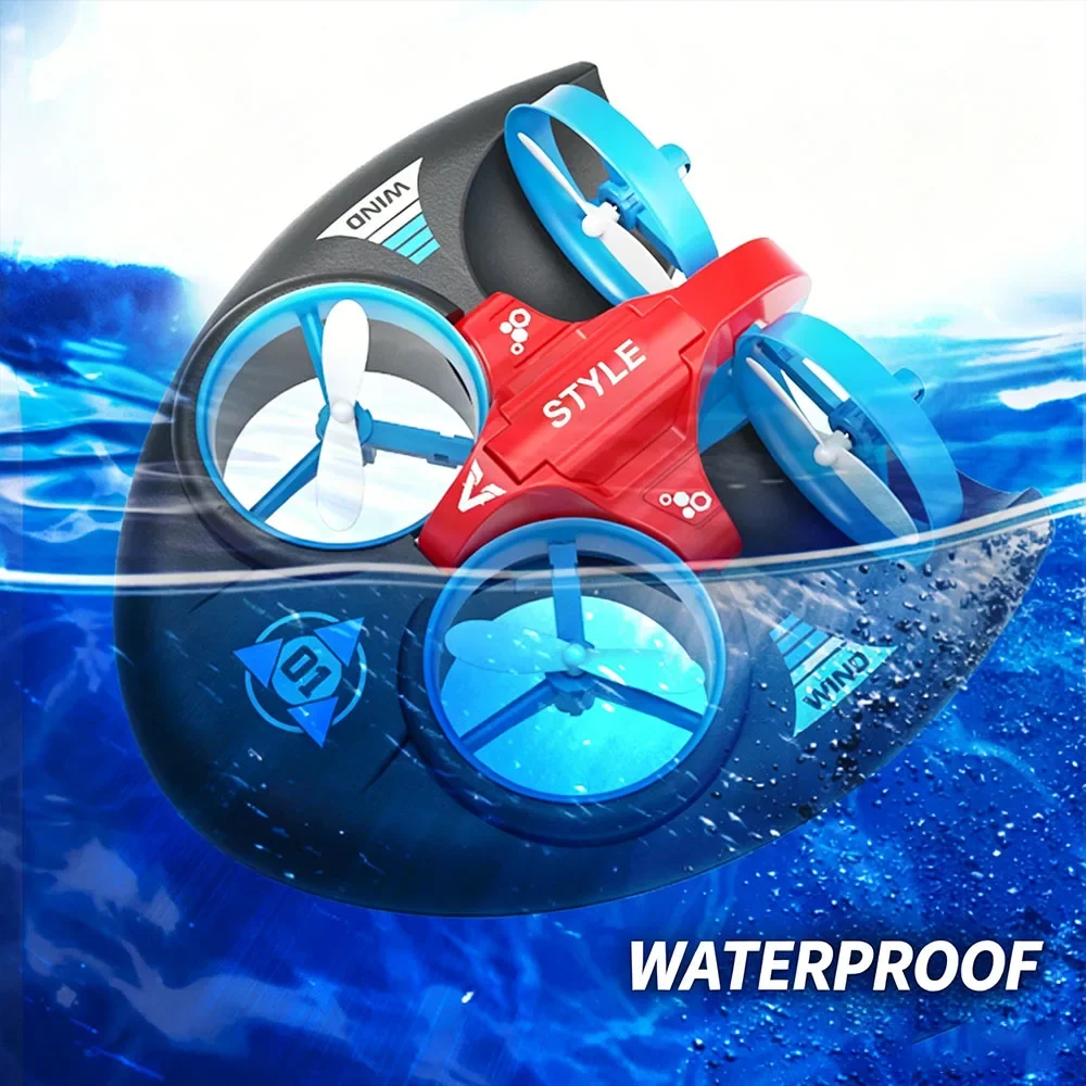 JJRC H101 H116 Drone 3in1 All Terrain Mini Model Remote-Controlled Aircraft Waterproof Fixed Height Quadcopter Toy for Kids Gift