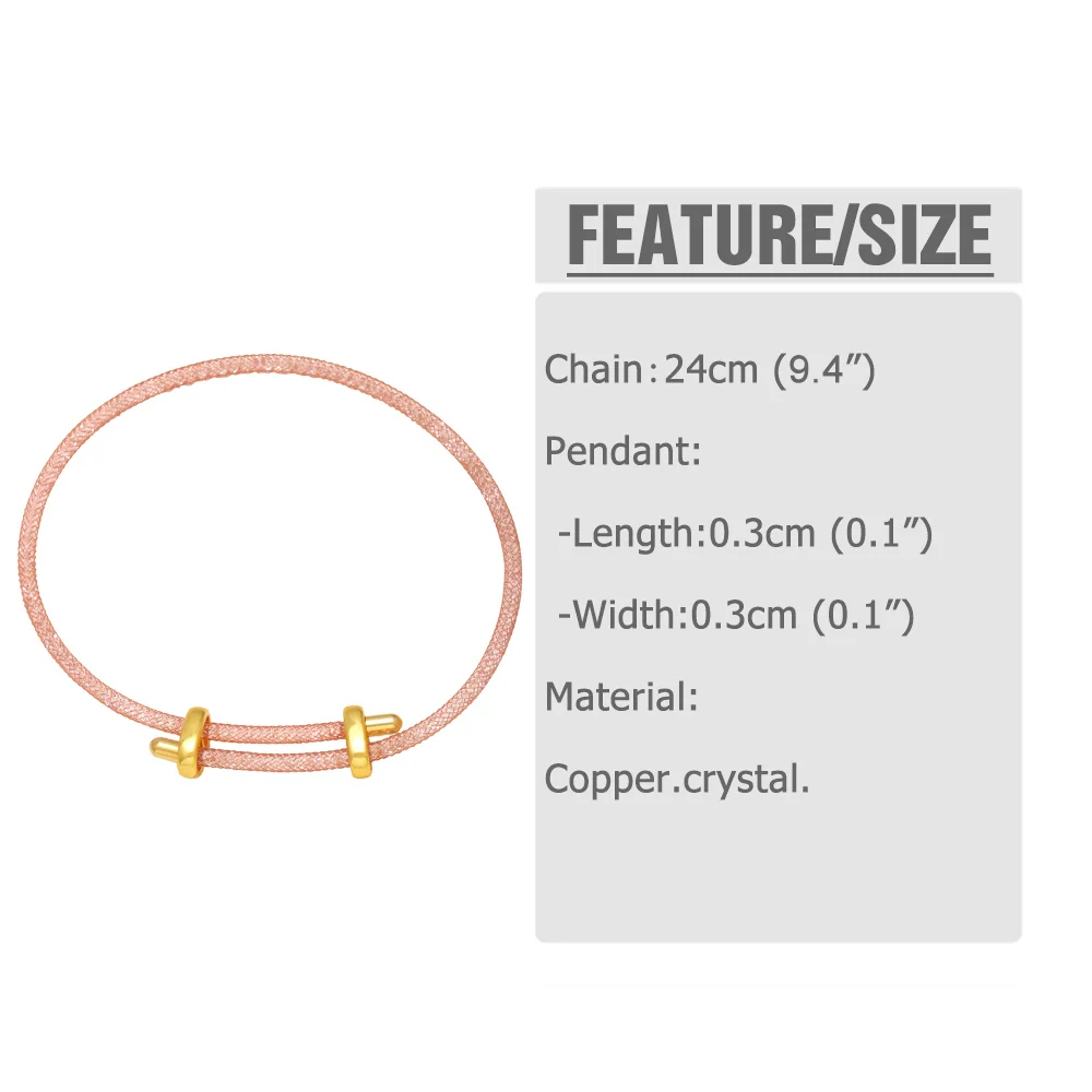 OCESRIO Fashion Mesh Crystal Bracelet Chain Copper Silk Tube Bangle Handmade DIY accesorios de joyería Wholesale Bulk brtg08