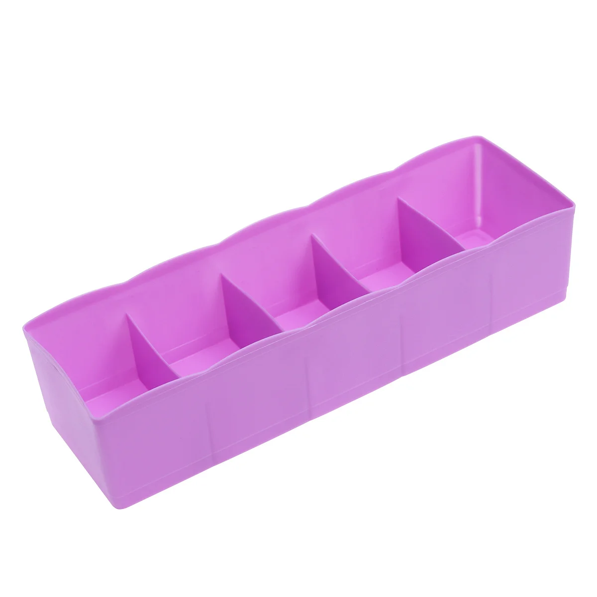 

Five Grid Plastic Underwear Storage Box Drawer Organizer Socks Separator Closet Organizer for Tidy Wardrobe Underwear Drawer