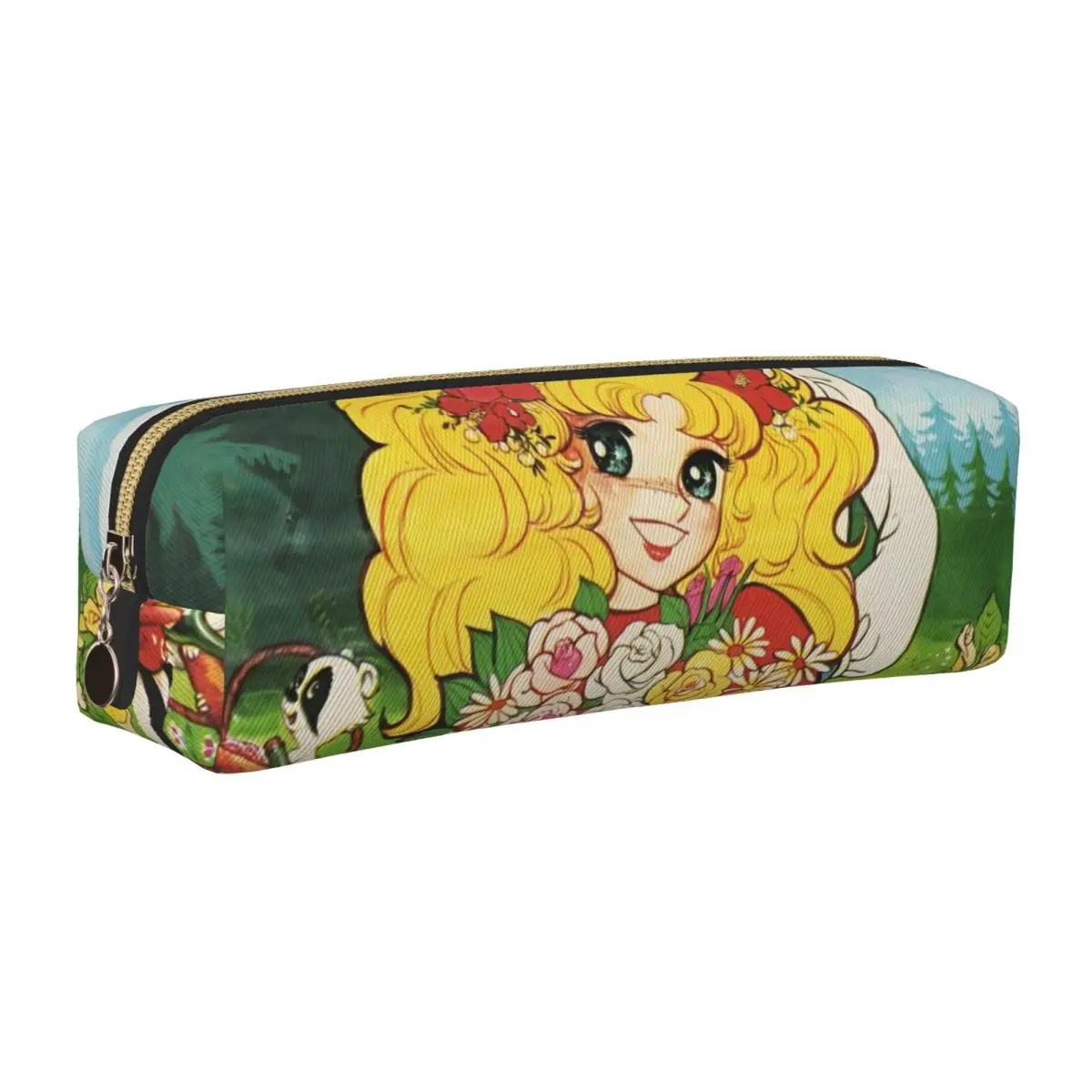 Candy Candy Anime Manga Pencil Case Romance Pen Bags for Student Large Storage School Supplies Cosmetic Pencilcases
