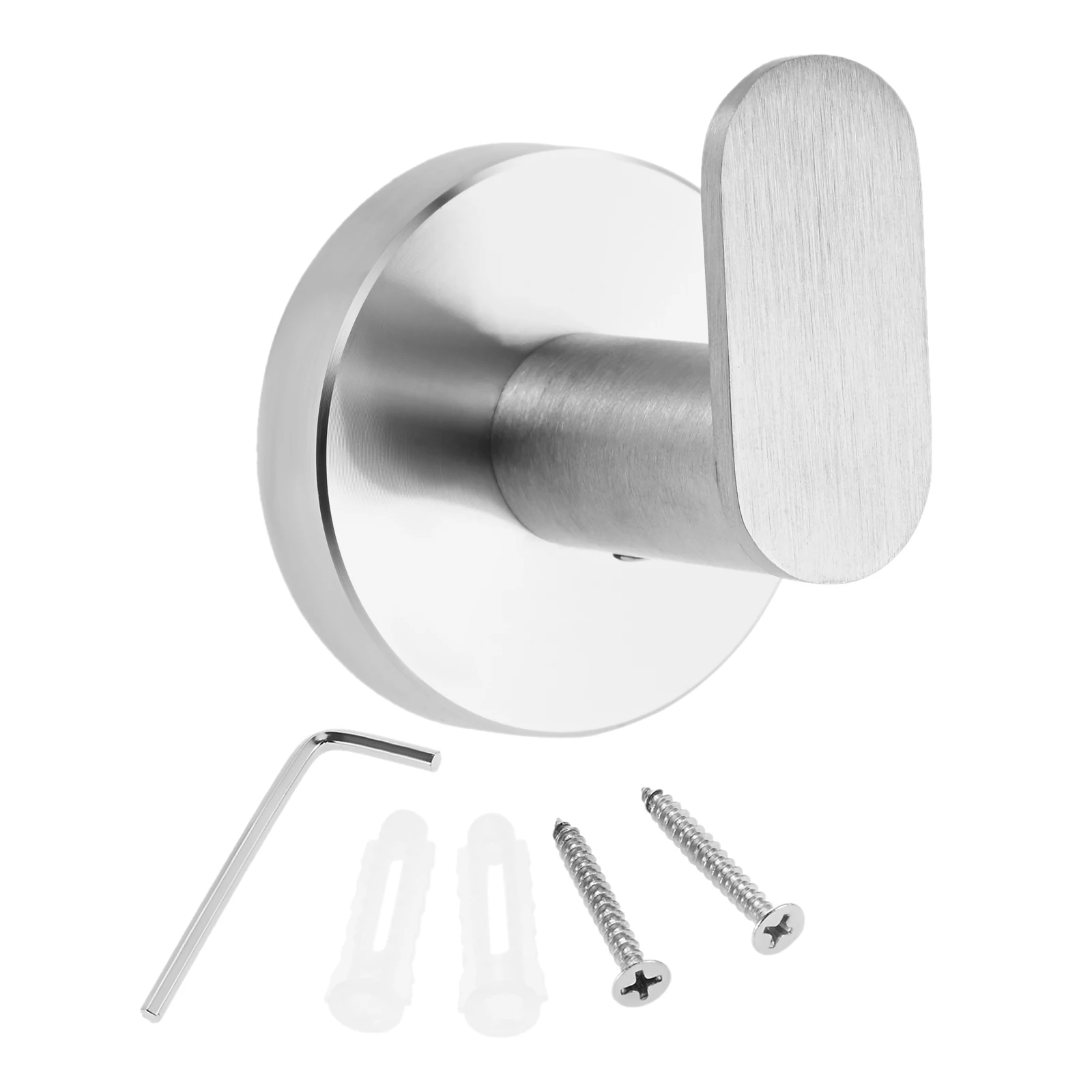 خطاف تعليق المعاطف للحمام مصنوع من الفولاذ المقاوم للصدأ يُعلق على المناشف وخطاف ملابس للحمام والمطبخ والمكتب المصقول بالكروم/النيكل المصقول