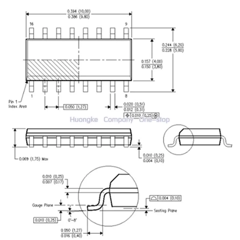 10PCS/lot ULN2003ADR ULN2003A SOP16 SOP ULN2003 SMD New Original HIGH-VOLTAGE HIGH-CURRENT DARLINGTON TRANSISTOR ARRAY