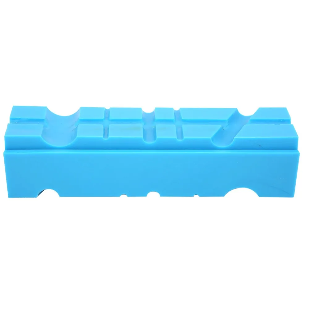 2pcs Soft TPU Magnetic Vise Jaw Pads Multi Groove Design 1 Pair Vice Soft Jaws Multiple Angle Grooves Universal Vice Soft Jaws