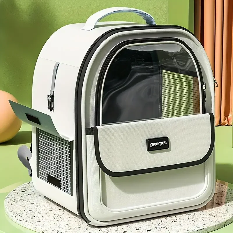 Pet Carrier Backpack, Going Out Large Cat Backpack Transparent Space Capsule Breathable Portable Bag Backpack Cat Dog Supplies