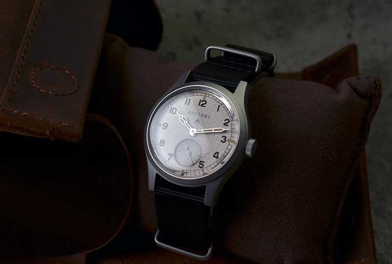 Baltany S2025 Herren 36mm Automatik Militäruhr WW2 Retro Dirty Dozen Armee-Felduhr Leuchtend 100M Wasserdicht Outdoor – Detail 11