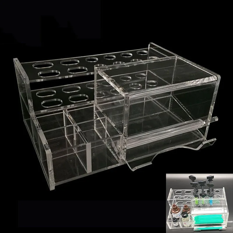 

Dental Resin Shelf Multi-functional Placement Rack Adhesive Storage Box Combination Rack Transparent Acrylic Material