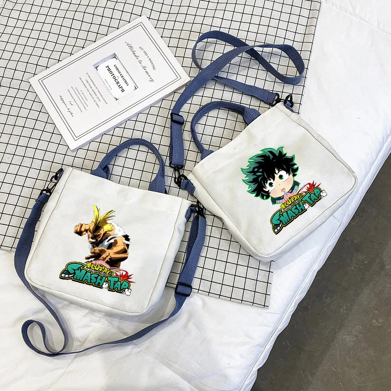 

Anime Printed Pattern Canvas Handbag Eco Large Capacity Detachable Shoulder Strap Handbag Women's Handbag Student Crossbody Bag
