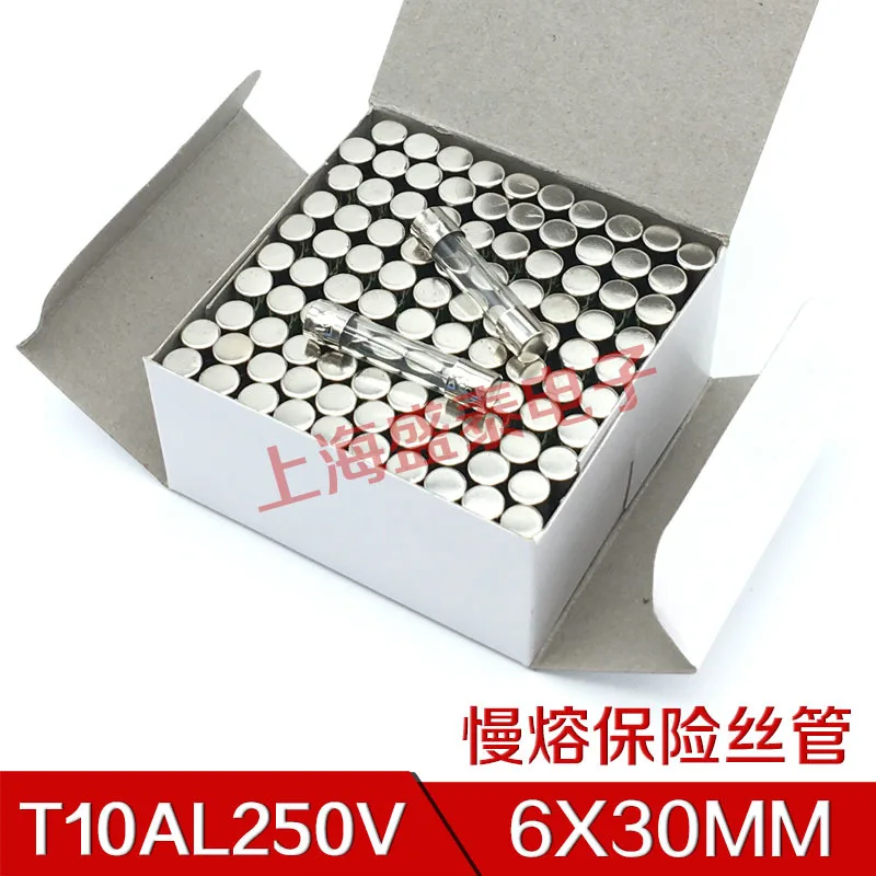 

100 PCST10AL250V Microwave Oven Special-purpose Fuse Tube Time Delay T10A250V 6*30MM 100 PCS