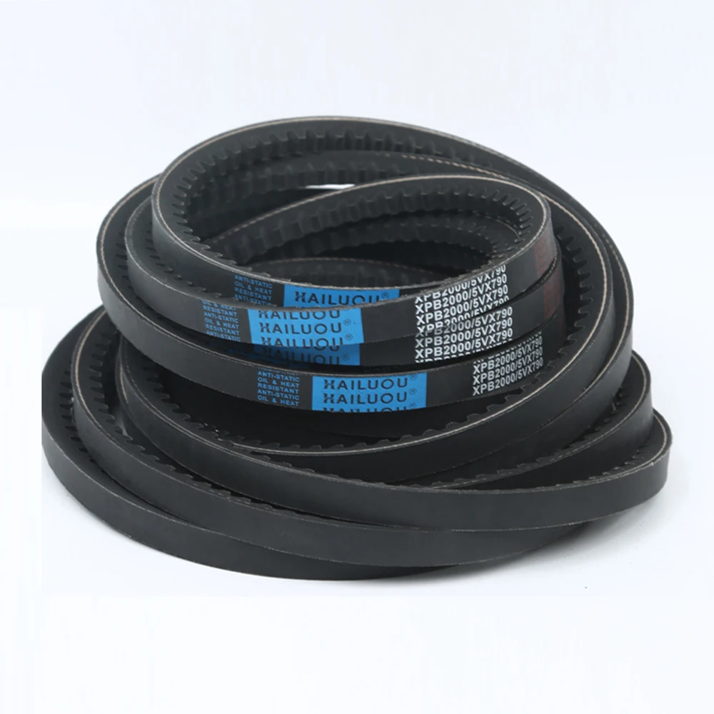Type XPB 5VX Raw Edge Cogged V Belt Drive Toothed Conveyor Belts Rubber Transport Strap 890 1000 1219 1346 1410 1500 1590 1640mm