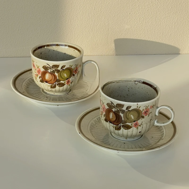 

Double-sided pattern of winterling apple flower in medieval coffee cup