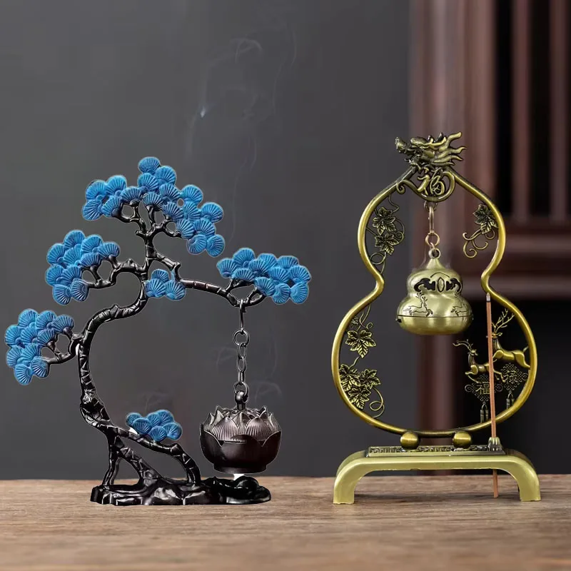 Creative Design Hanging Stove Xiangyun Fragrant Tablet Sandalwood Thread Incense Burner Home Desktop Ornament