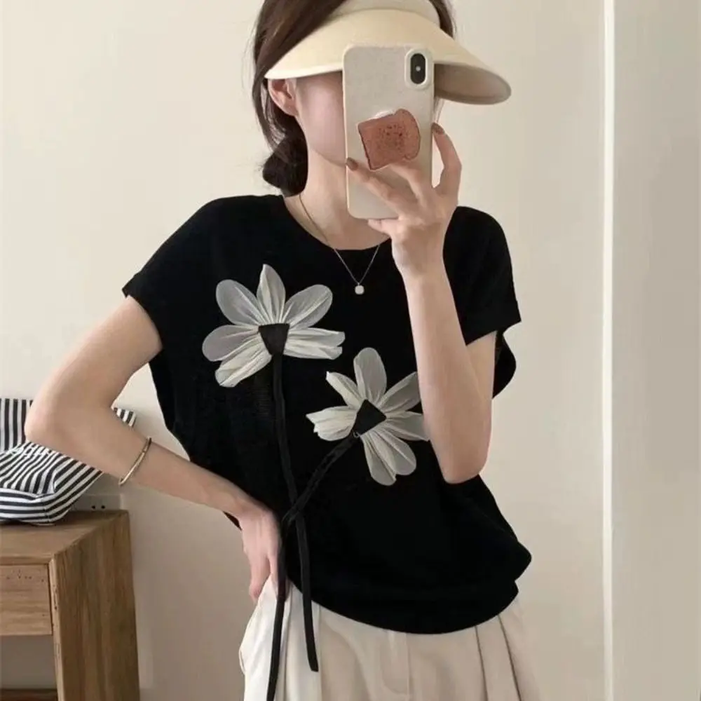 2pcs Lace Fabric Flower Brooch Appliques Organza Tulle Clothing Appliques Removable 3D Clothing Patch Clothes Decoration