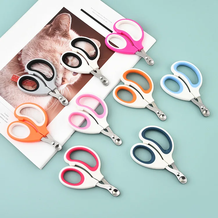 Cross-border stainless steel pet nail clippers cat nail clippers dog nail clippers small blind cut pet supplies wholesale Pets