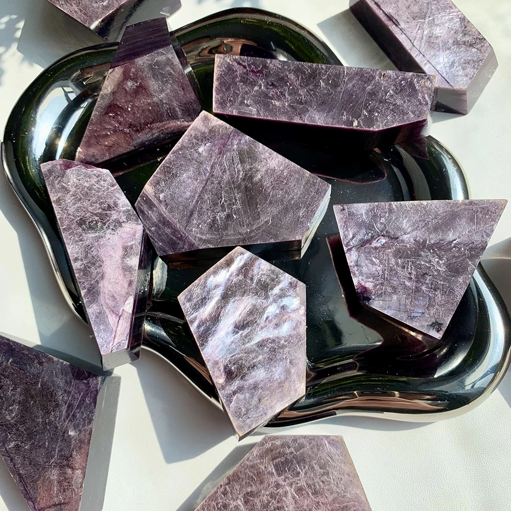 Purple Lepidolite Mica Freeform Carved, Natural Mineral Piece, Energy Gem Specimen, Home Display & Spiritual Decor Gift