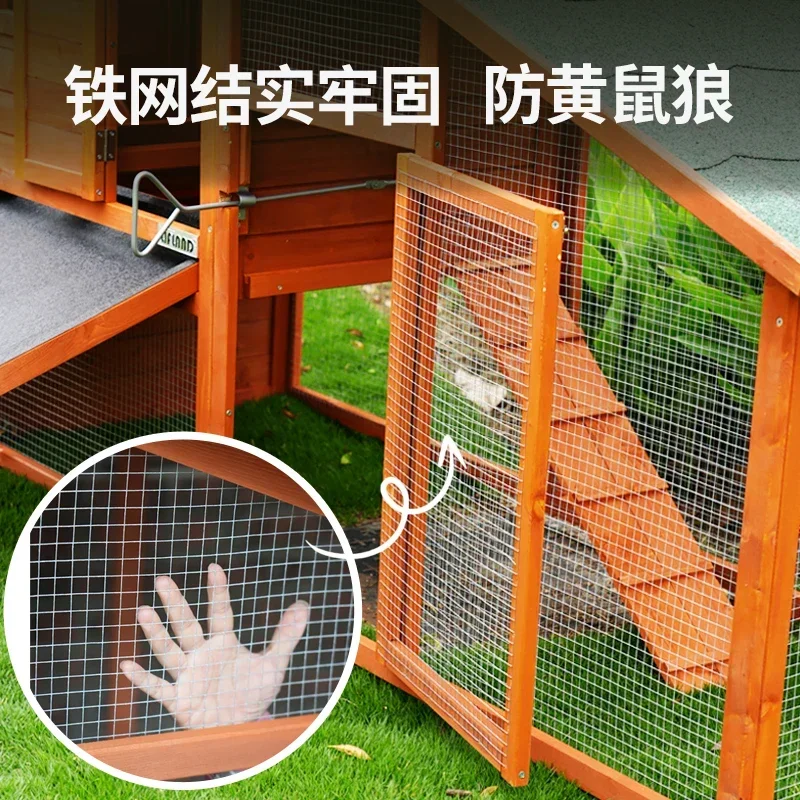 Chicken cage household outdoor large rainproof weasel nest coop hens lay eggs to build outdoor hous