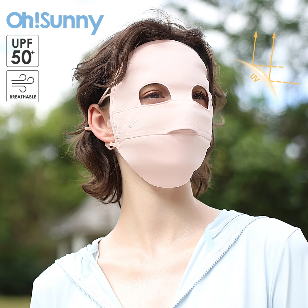 OhSunny UV Protection Mask Women Sun Protective Scarf 2024 New UPF2000+ Golf Facecover Breathable Solar Blocker for Outdoor