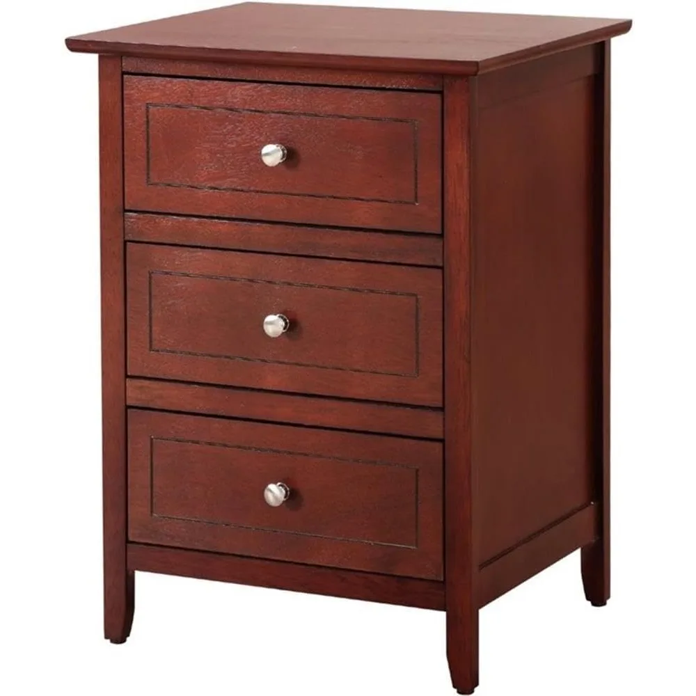 

Daniel 3-Drawer Nightstand - Stylish Bedside Table with Storage for Bedroom