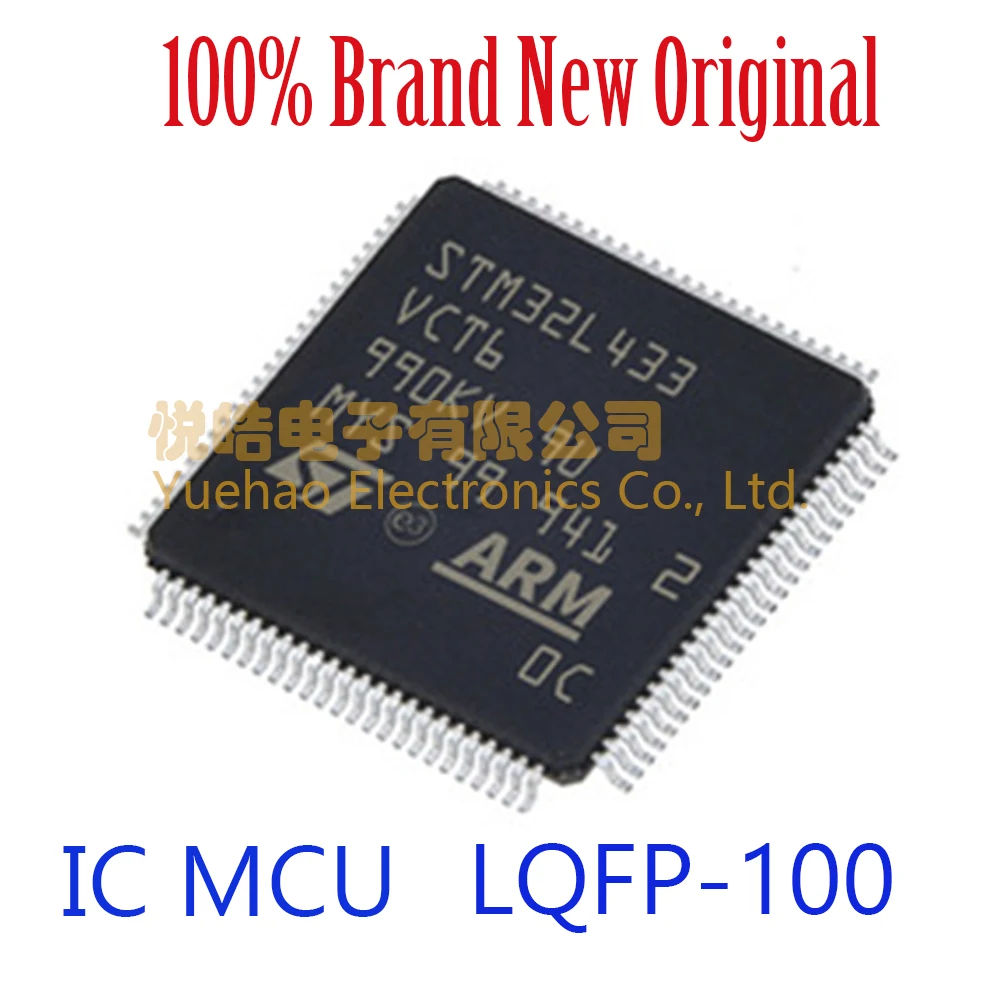 100% Brand New Original STM32L433VCT6 STM STM32 STM32L STM32L433 STM32L433VC IC MCU LQFP-100