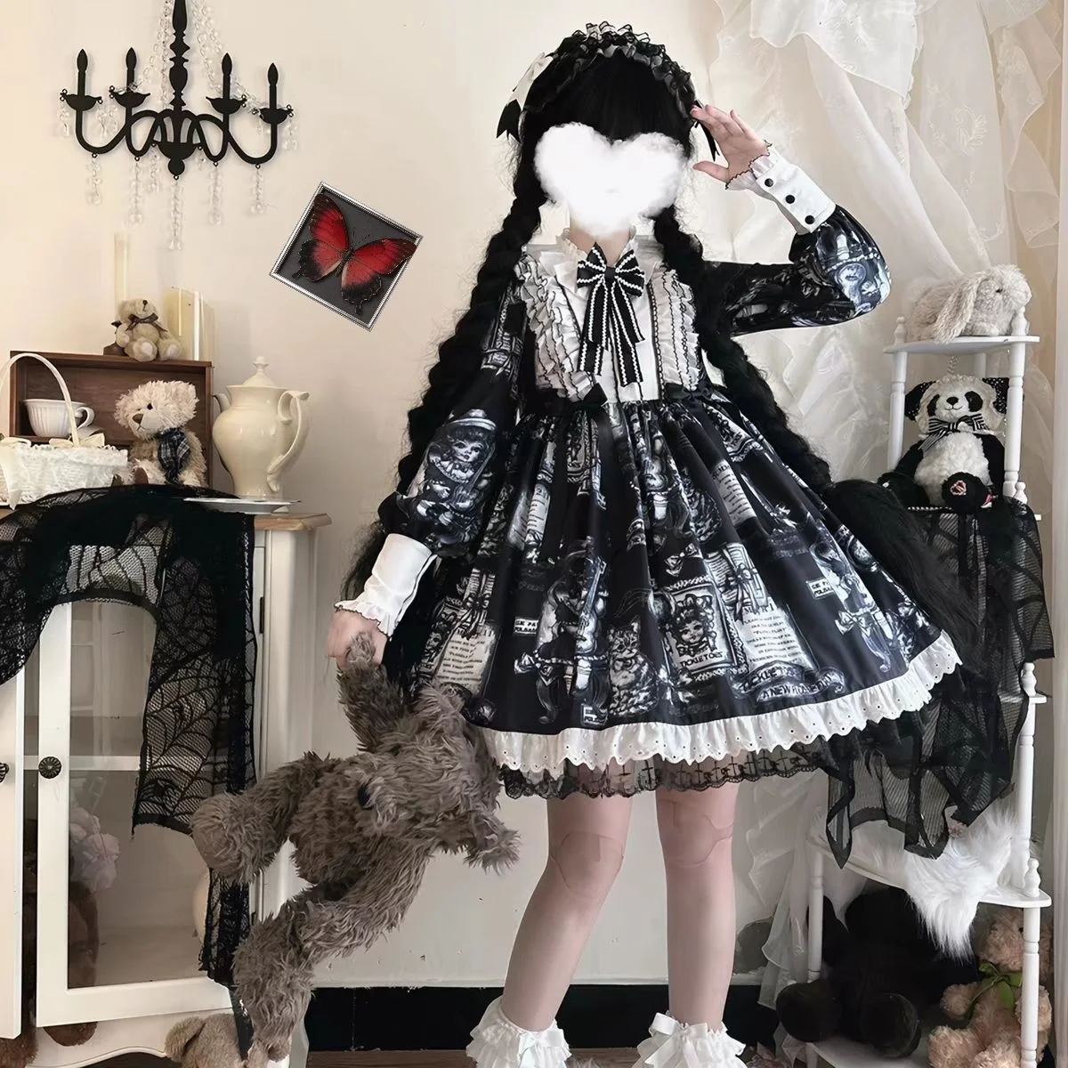robe-op-a-manches-longues-de-style-gothique-lolita-vintage-sombre-hanfu-pour-fille-design-original-robe-mi-longue-pour-femme-avec-coussinets-de-poitrine